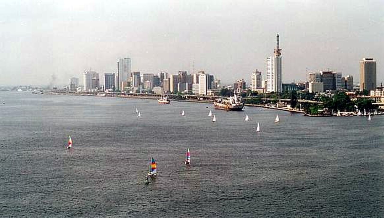 A view over Lagos Island, photographed in 2007.