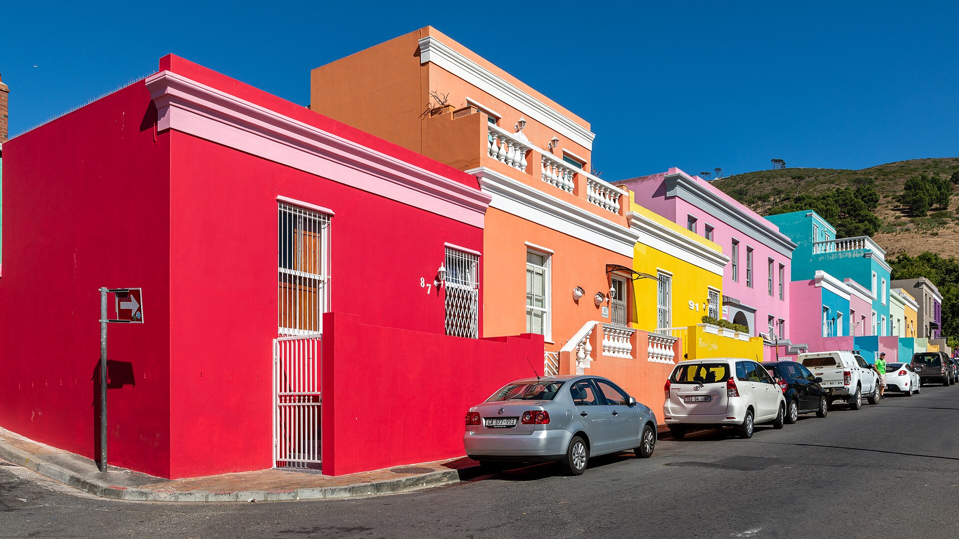Painted houses on Wale Street in Cape Town, 2 March 2024.